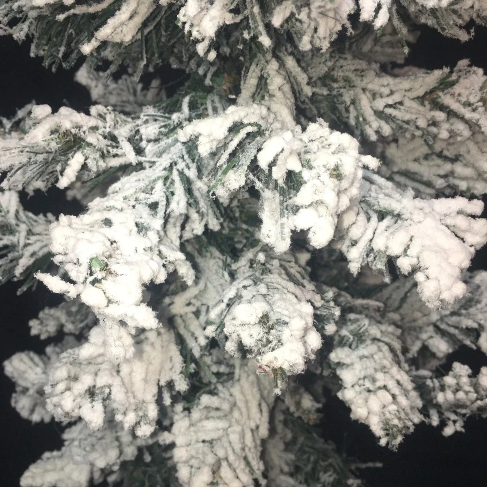 Vintage Flocked Green Artificial Christmas Tree  25